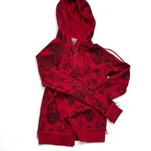 L.A.M.B. Women's Red Cashmere Hoodie XS